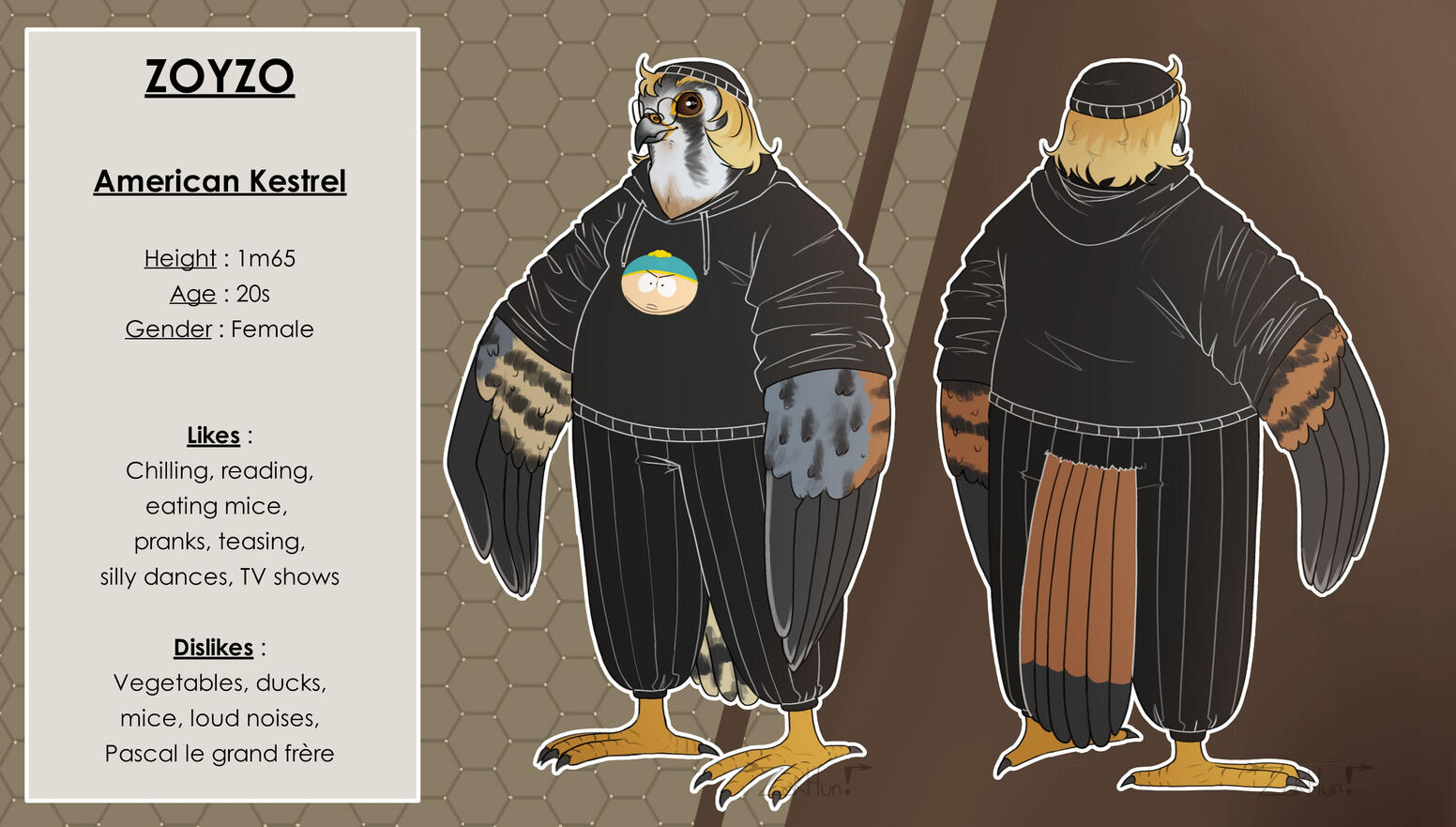 Fullbody Flat Colored Lined - Fursona