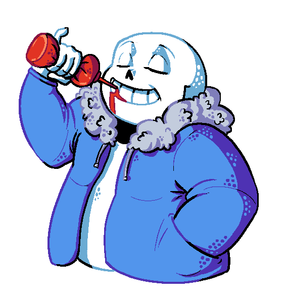 Halfbody Pixel Art - Sans Undertale